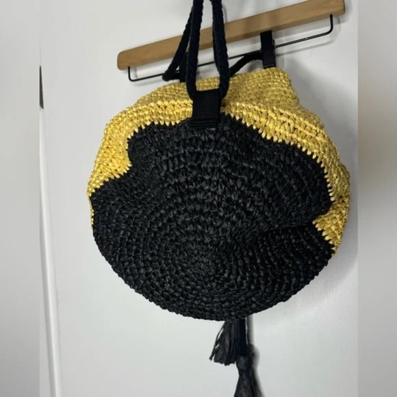 Free People | Hidden Paradise Straw Drawstring Backpack - Picture 7 of 8